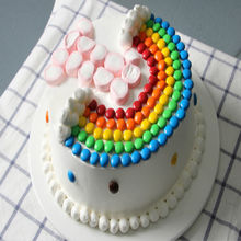 彩虹棉花糖蛋糕 8寸 